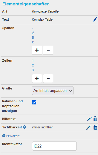 screenshot complex_table element