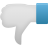 thumb down